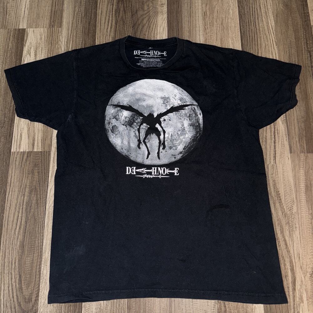 Death note Anime T-Shirt Black Medium 19x27 Ripple Junction
